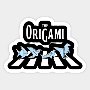 The Origami Retro Origami Gifts Funny Origami Sticker